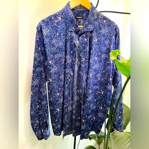 Express Long Sleeve Floral Shirt